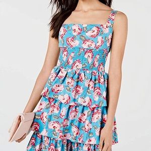 Betsey Johnson Rose Tiered Dress Vintage 6